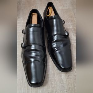 Mens double monk strap shoes